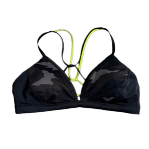 Women's Athleta Sports Bra, Size S, Black & Green
